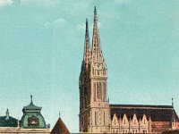 Bakačeva ulica s katedralom, oko 1905.-1910. godine